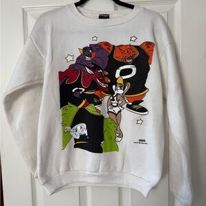 Vintage 1996 Space Jam Crewneck Sweatshirt – Monsters & Lola Bunny – Made in USA